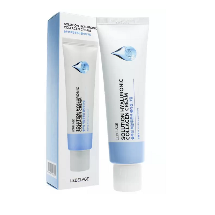 Гиалуроновый крем с коллагеном для лица LEBELAGE SOLUTION HYALURONIC COLLAGEN CREAM, 50 мл
