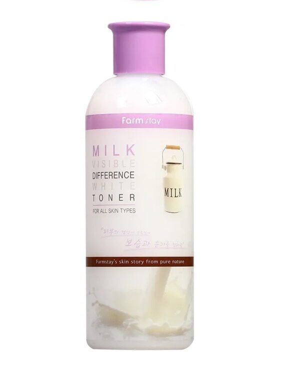 Тонер для лица Milk Visible Difference Moisture White Toner, FarmStay, 350 мл