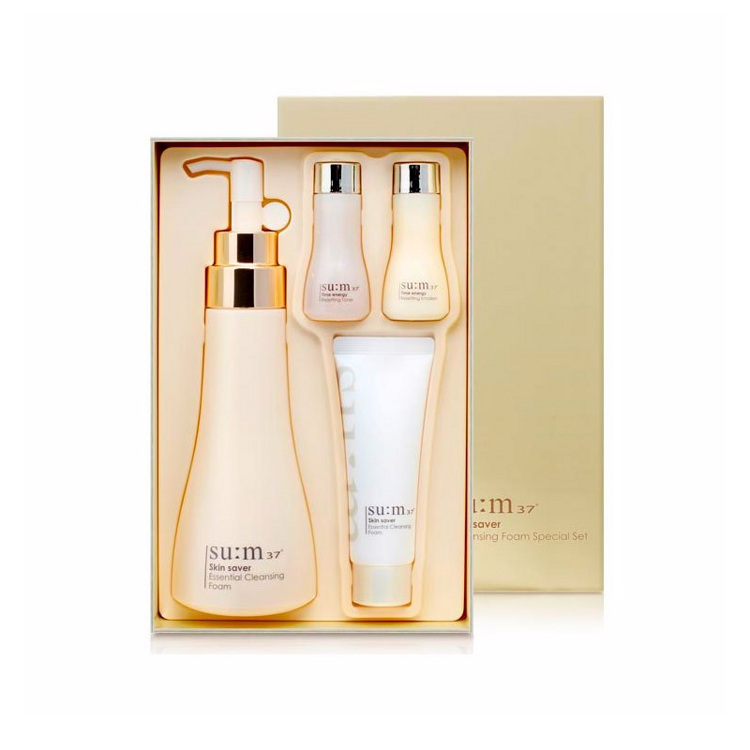 Очищающий набор для ухода за чувствительной кожей SUM37 SKIN SAVER CLEANSING FOAM SPECIAL SET