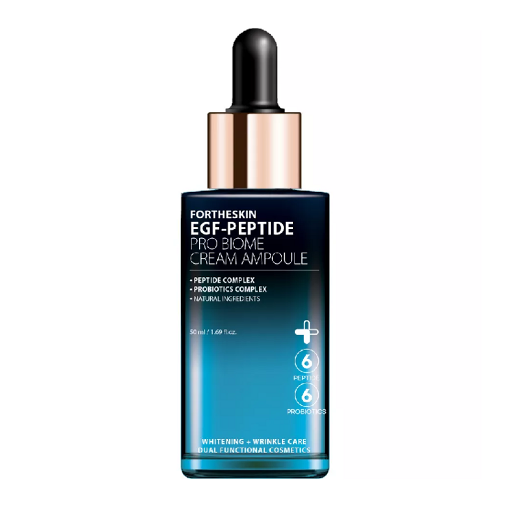 Антивозрасная крем-сыворотка Fortheskin EGF-Peptide Pro Biome Cream Ampoule, 50 мл