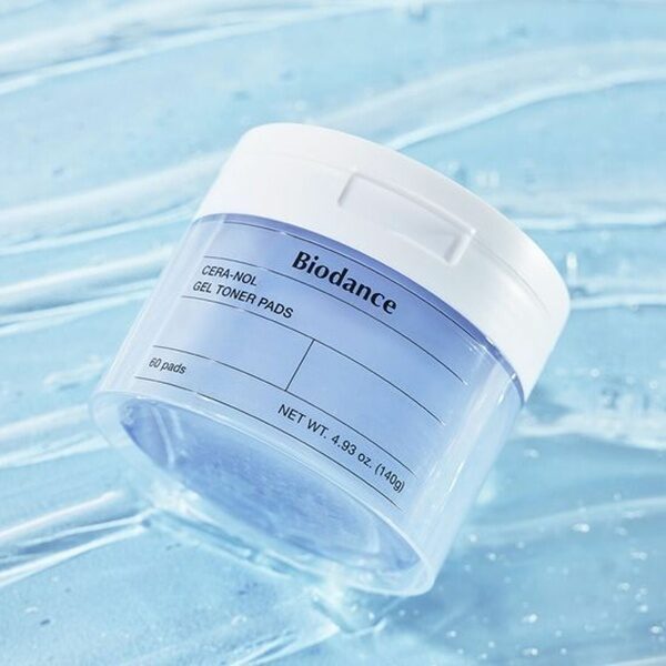 Восстанавливающие гелевые тонер-пэды для лица с керамидами Biodance Collagen Gel Toner Pads