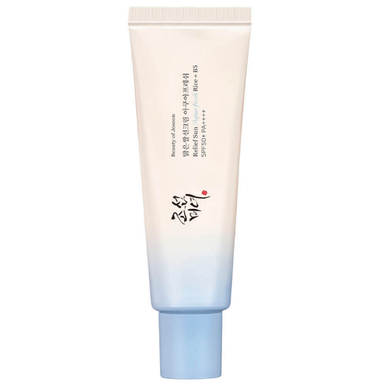 Лёгкий солнцезащитный крем с пантенолом Beauty of Joseon Relief Sun Aqua-fresh Rice+B5 SPF50+ PA++++, 50 мл