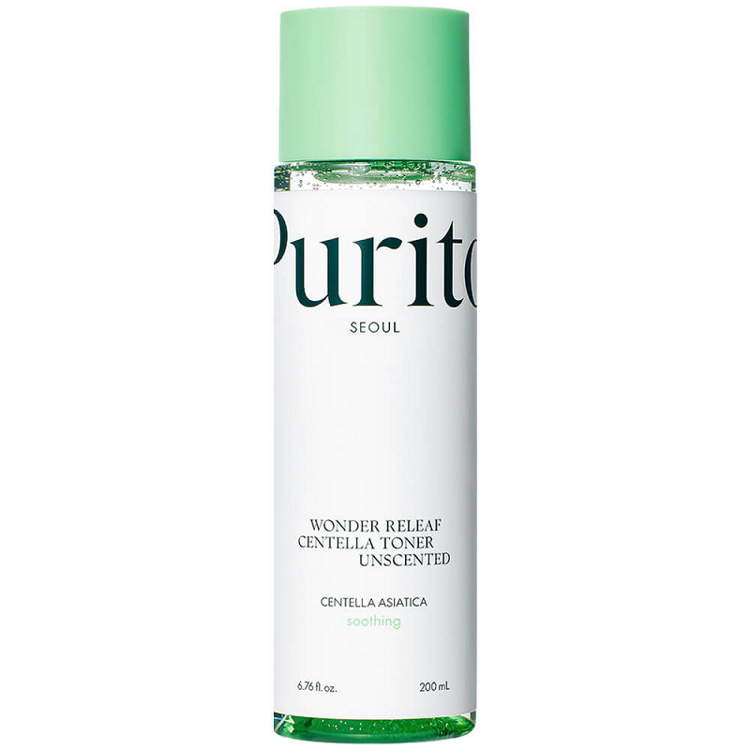 Безмасляный тонер с центеллой Purito Wonder Releaf Toner Unscented, 200 мл