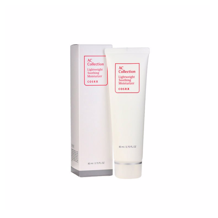 Лечебный увлажняющий крем с AHA/BHA кислотами COSRX AC Collection Lightweight Soothing Moisturizer, 80 мл