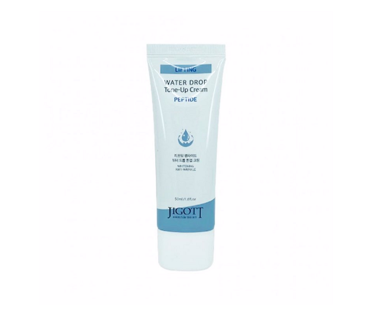 Крем-лифтинг для кожи лица с пептидами Jigott Lifting Peptide Water Drop Tone Up Cream, 50 мл
