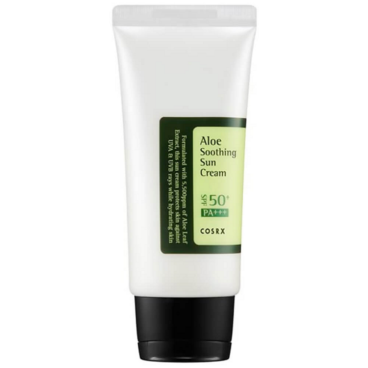 Солнцезащитный крем с соком алоэ вера Cosrx Aloe Soothing Sun Cream SPF50+ PA+++, 50 мл